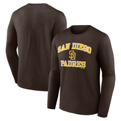 San Diego Padres Logo Athletic Heart & Soul Long Sleeve T-Shirt - MLB