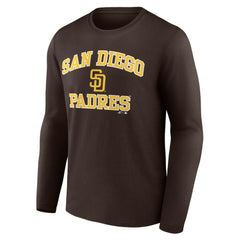 San Diego Padres Logo Athletic Heart & Soul Long Sleeve T-Shirt - MLB