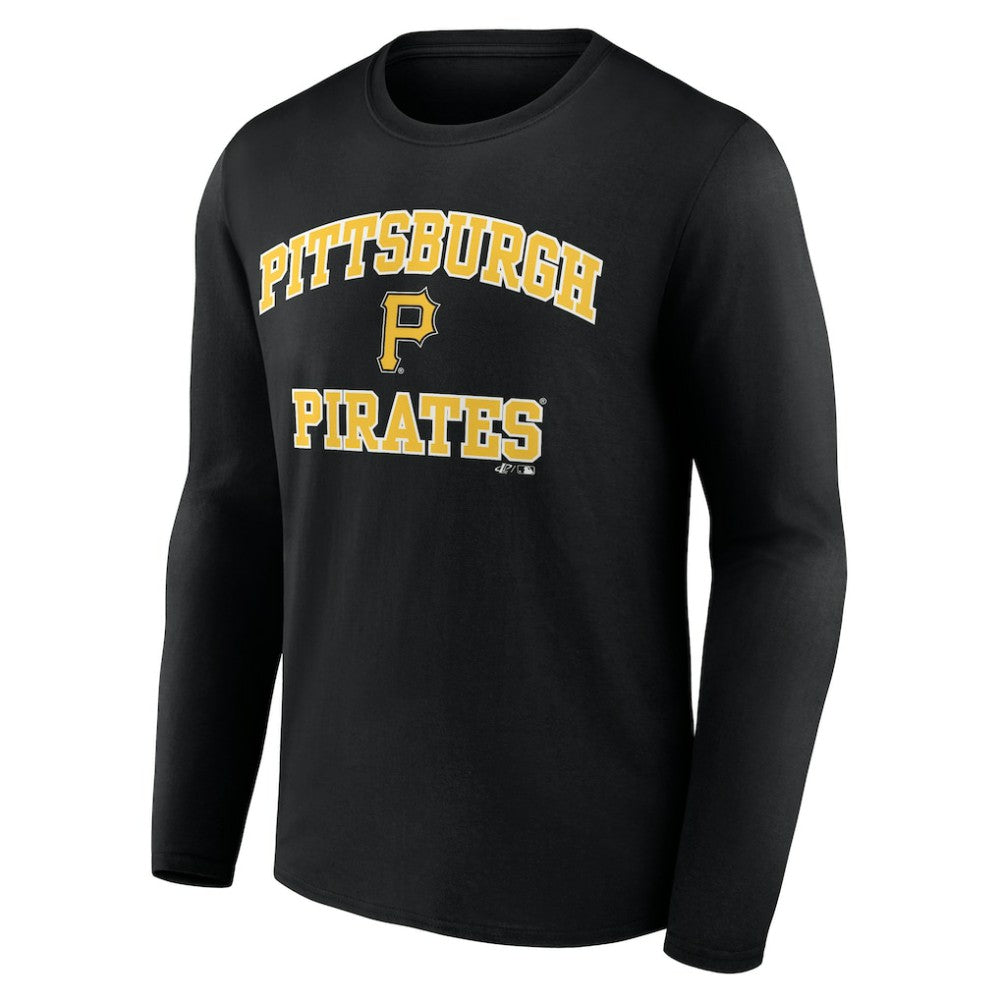 Pittsburgh Pirates Logo Athletic Heart & Soul Long Sleeve T-Shirt - MLB