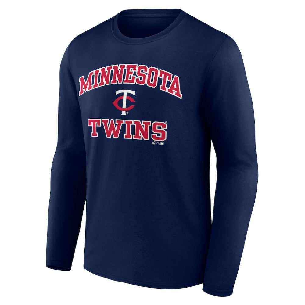 Minnesota Twins Logo Athletic Heart & Soul Long Sleeve T-Shirt - MLB