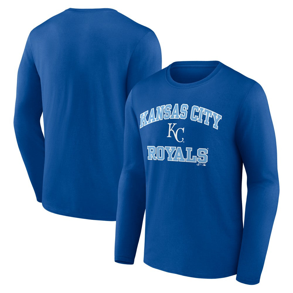 Kansas City Royals Logo Athletic Heart & Soul Long Sleeve T-Shirt - MLB