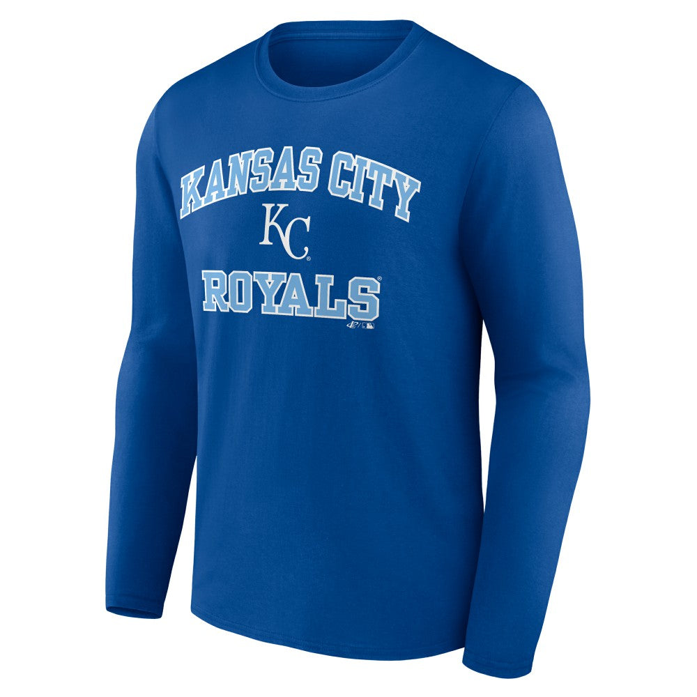 Kansas City Royals Logo Athletic Heart & Soul Long Sleeve T-Shirt - MLB
