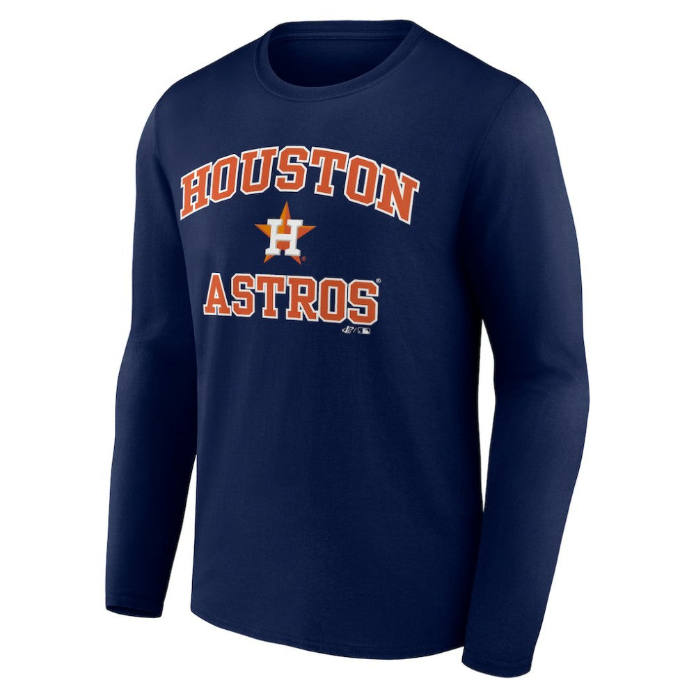 Houston Astros Logo Athletic Heart & Soul Long Sleeve T-Shirt - MLB
