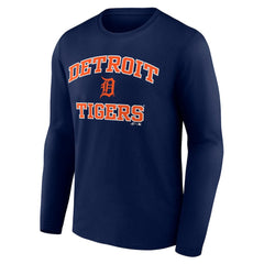 Detroit Tigers Logo Athletic Heart & Soul Long Sleeve T-Shirt - MLB
