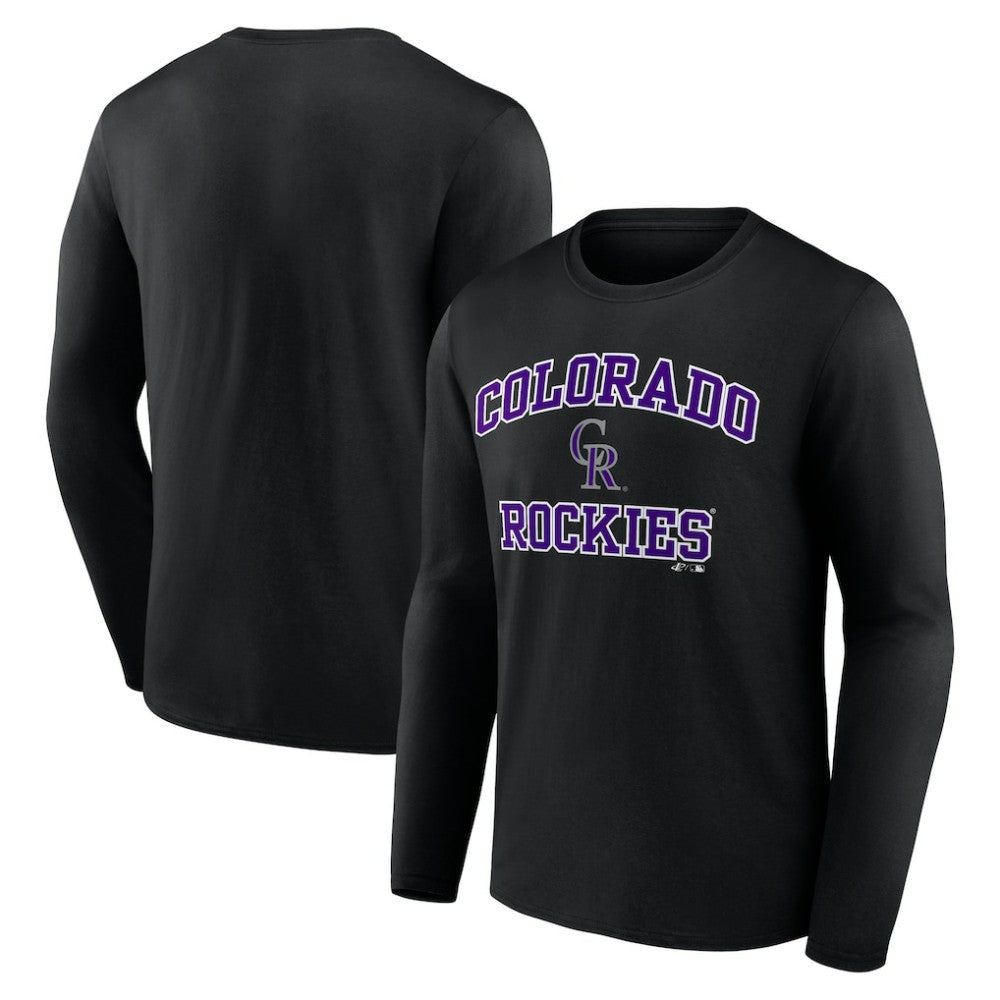 Colorado Rockies Logo Athletic Heart & Soul Long Sleeve T-Shirt - MLB
