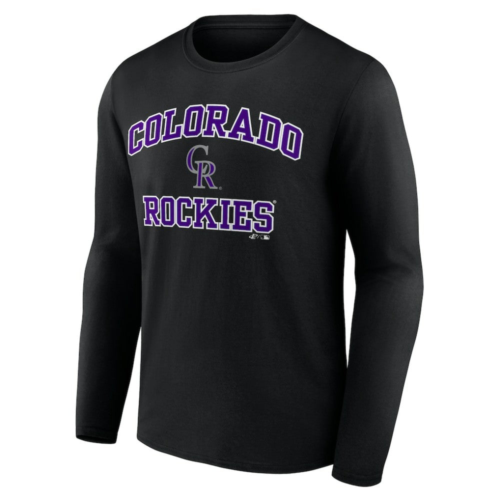 Colorado Rockies Logo Athletic Heart & Soul Long Sleeve T-Shirt - MLB