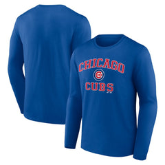 Chicago Cubs Logo Athletic Heart & Soul Long Sleeve T-Shirt - MLB