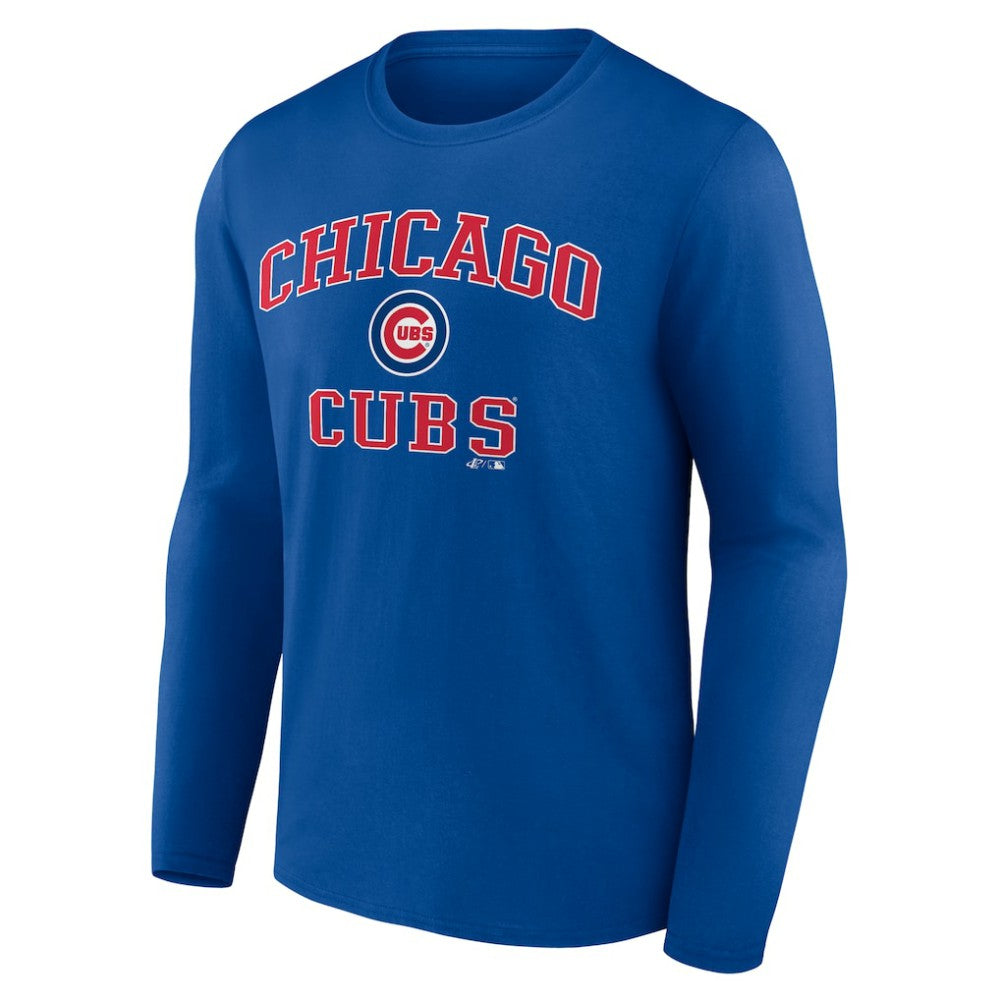 Chicago Cubs Logo Athletic Heart & Soul Long Sleeve T-Shirt - MLB