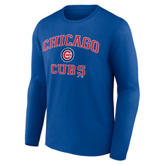 Chicago Cubs Logo Athletic Heart & Soul Long Sleeve T-Shirt - MLB