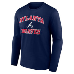 Atlanta Braves Logo Athletic Heart & Soul Long Sleeve T-Shirt - MLB