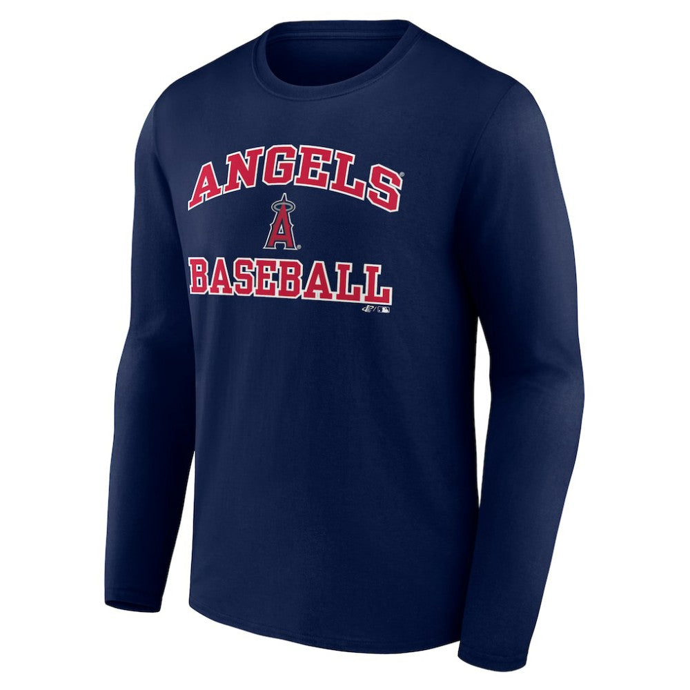 Los Angeles Angels Logo Athletic Heart & Soul Long Sleeve T-Shirt - MLB