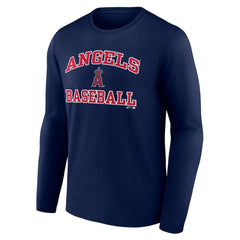 Los Angeles Angels Logo Athletic Heart & Soul Long Sleeve T-Shirt - MLB