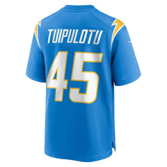 Tuli Tuipulotu Los Angeles Chargers Team Game Jersey Powder Blue | Nike for Sale