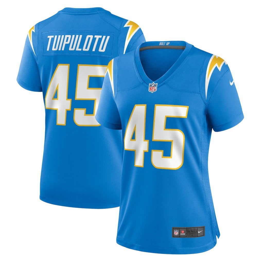 Tuli Tuipulotu Los Angeles Chargers Women's Team Game Jersey Powder Blue | Nike for Sale