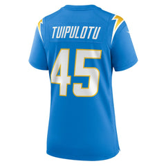 Tuli Tuipulotu Los Angeles Chargers Women's Team Game Jersey Powder Blue | Nike for Sale