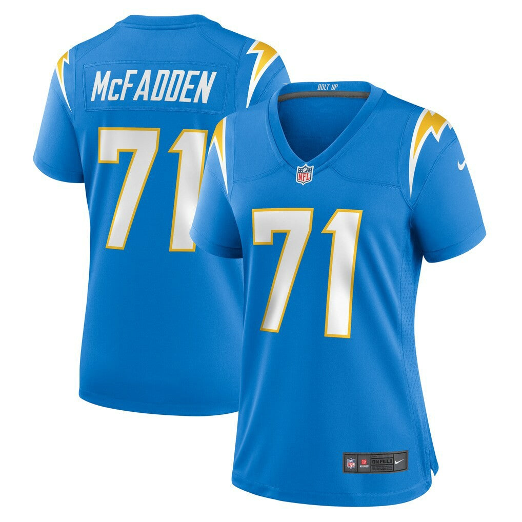 Jordan McFadden Los Angeles Chargers Women's Team Game Jersey Powder Blue | Nike for Sale