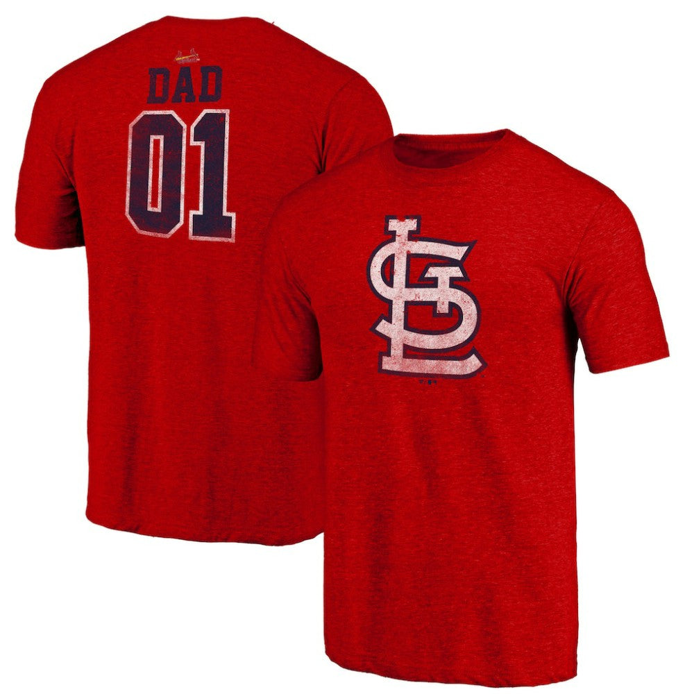 St. Louis Cardinals Greatest Dad Tri-Blend T-Shirt - MLB