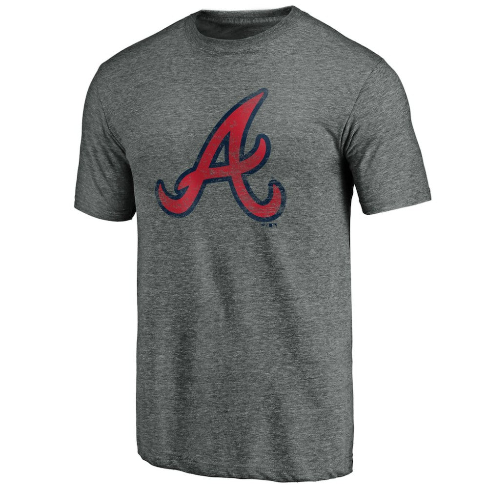 Atlanta Braves Official Logo Tri-Blend T-Shirt - MLB