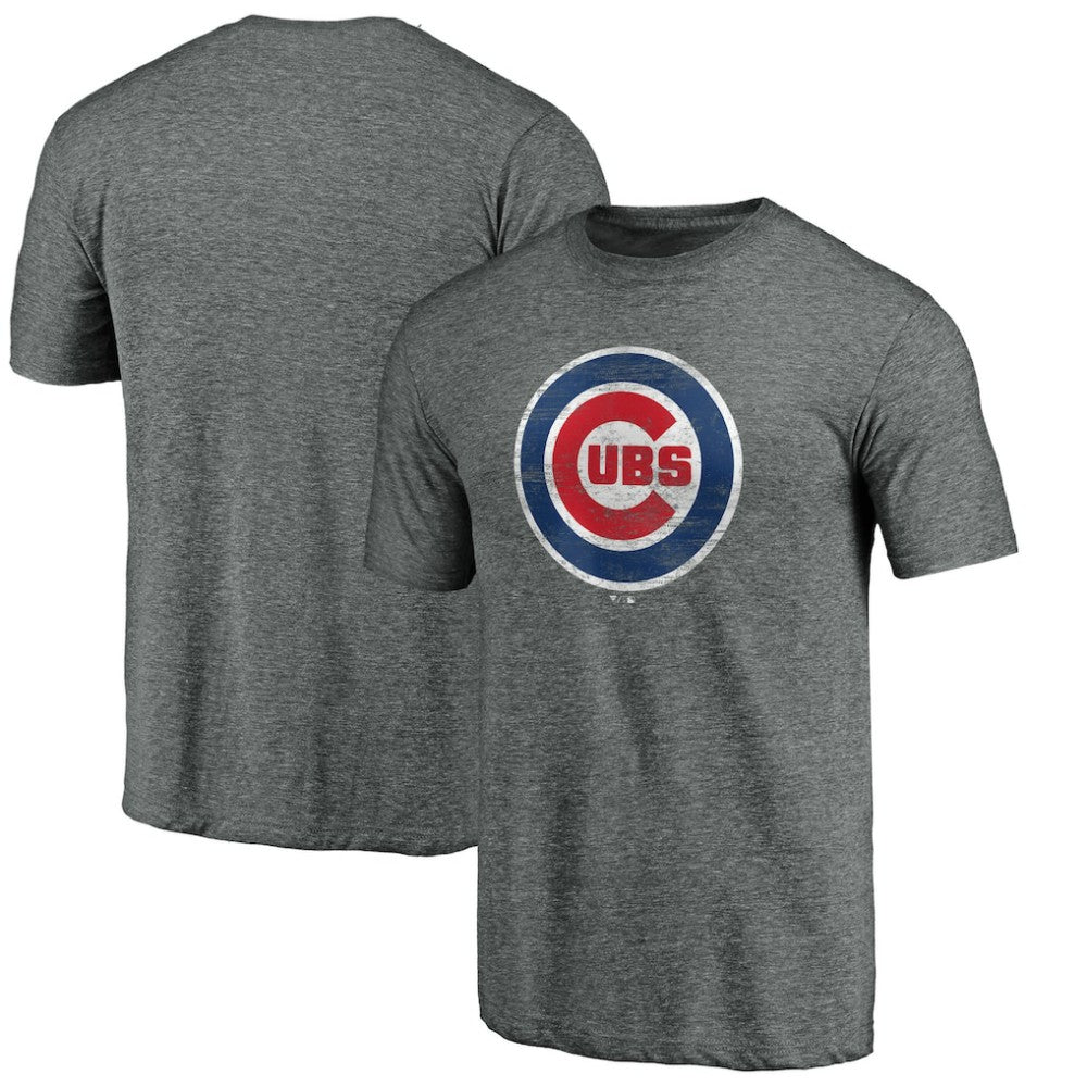 Chicago Cubs Official Logo Tri-Blend T-Shirt - MLB