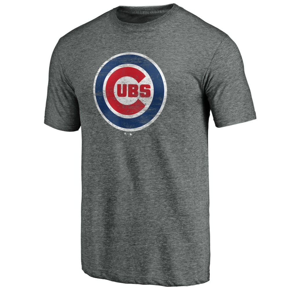 Chicago Cubs Official Logo Tri-Blend T-Shirt - MLB