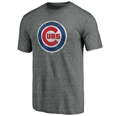 Chicago Cubs Official Logo Tri-Blend T-Shirt - MLB