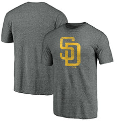San Diego Padres Official Logo Tri-Blend T-Shirt - MLB