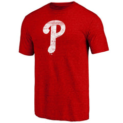 Philadelphia Phillies Official Logo Tri-Blend T-Shirt - MLB