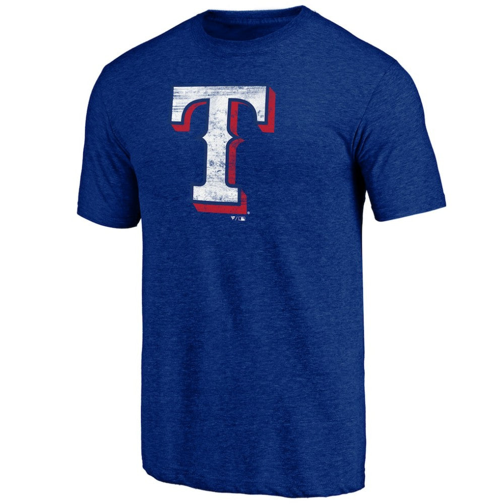 Texas Rangers Official Logo Tri-Blend T-Shirt - MLB