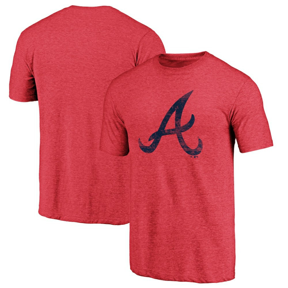 Atlanta Braves Official Logo Tri-Blend T-Shirt - MLB