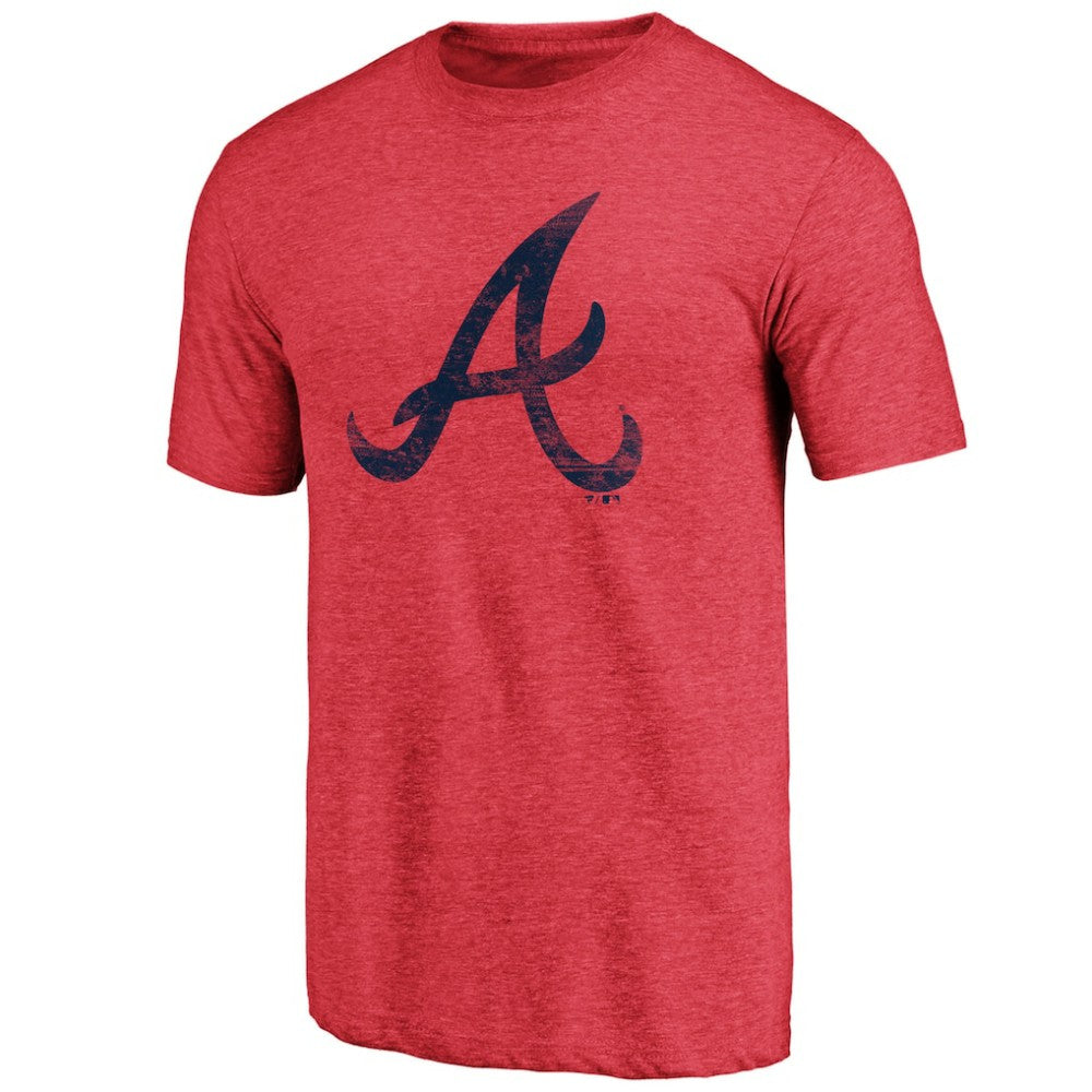 Atlanta Braves Official Logo Tri-Blend T-Shirt - MLB
