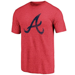 Atlanta Braves Official Logo Tri-Blend T-Shirt - MLB