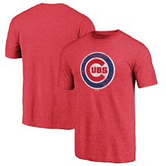 Chicago Cubs Official Logo Tri-Blend T-Shirt - MLB