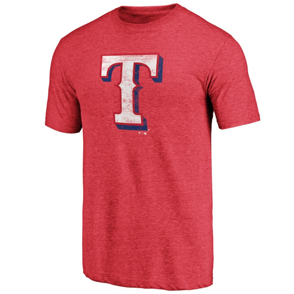 Texas Rangers Official Logo Tri-Blend T-Shirt - MLB