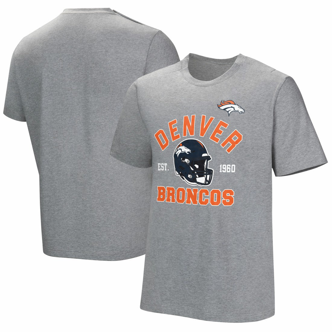 Denver Broncos Tackle Adaptive T-Shirt Gray | NFL
