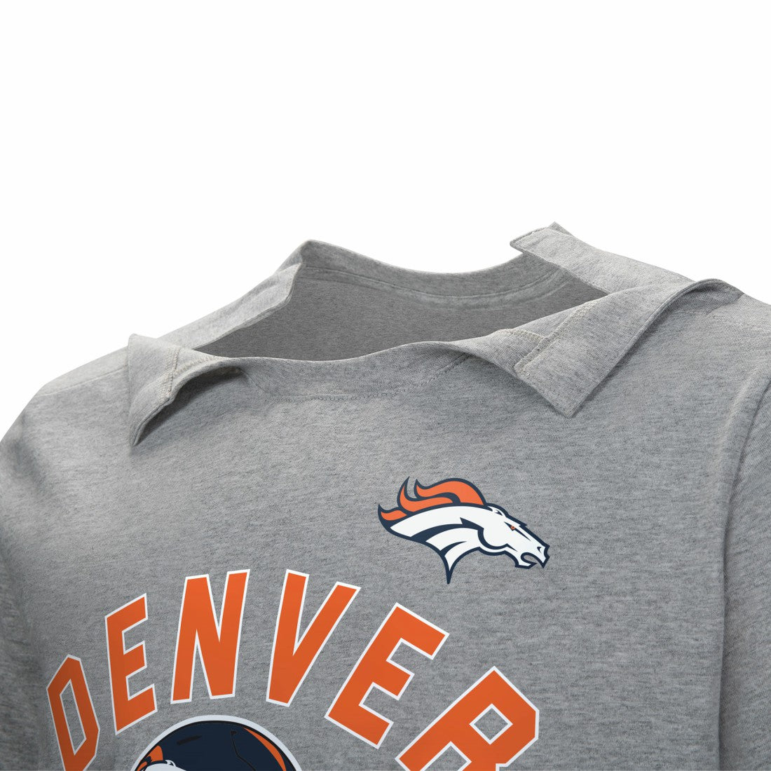 Denver Broncos Tackle Adaptive T-Shirt Gray | NFL