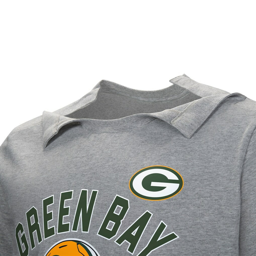Green Bay Packers Tackle Adaptive T-Shirt Gray | NFL