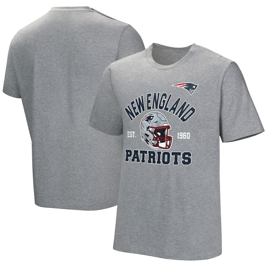 New England Patriots Tackle Adaptive T-Shirt Gray | NFL