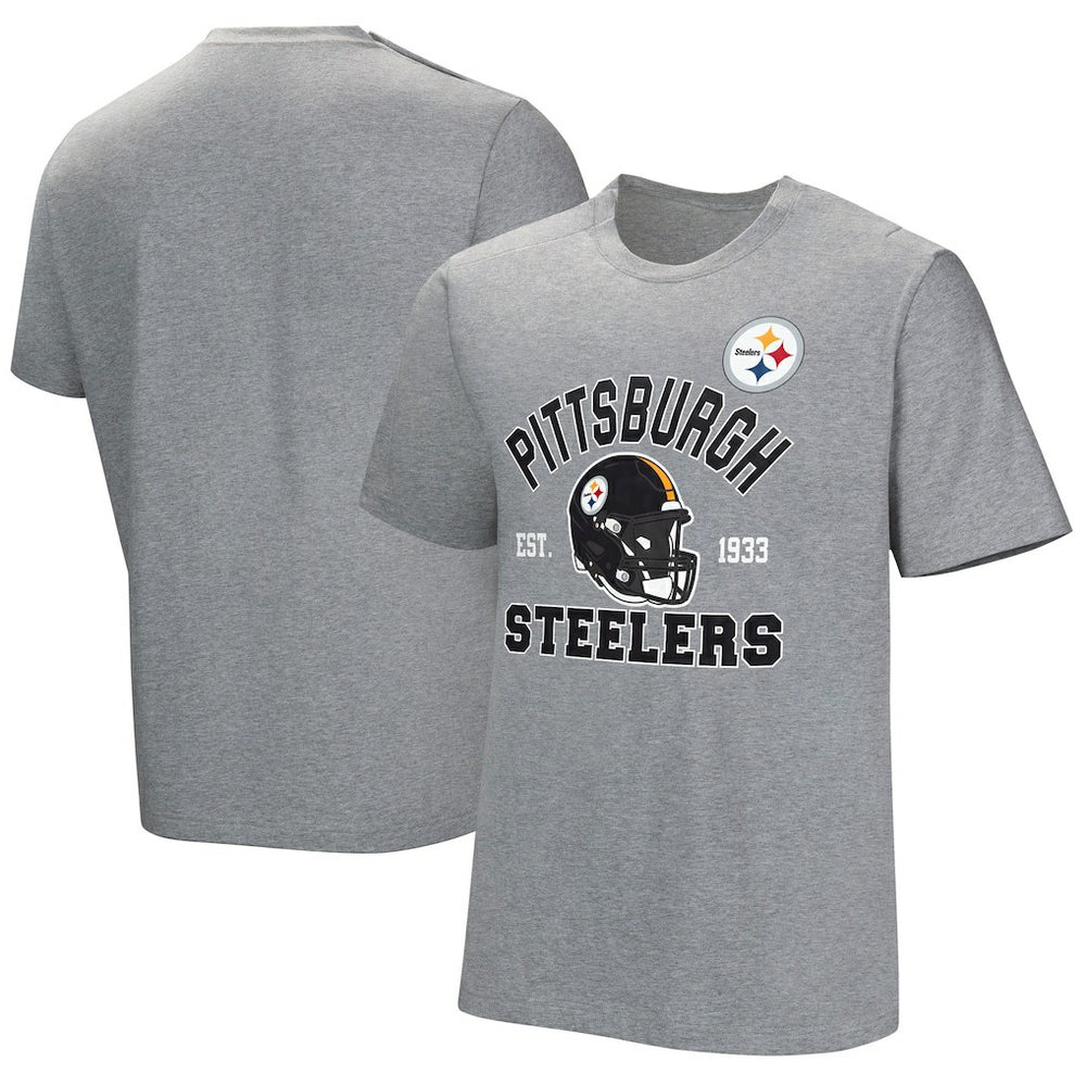 Pittsburgh Steelers Tackle Adaptive T-Shirt Gray | NFL