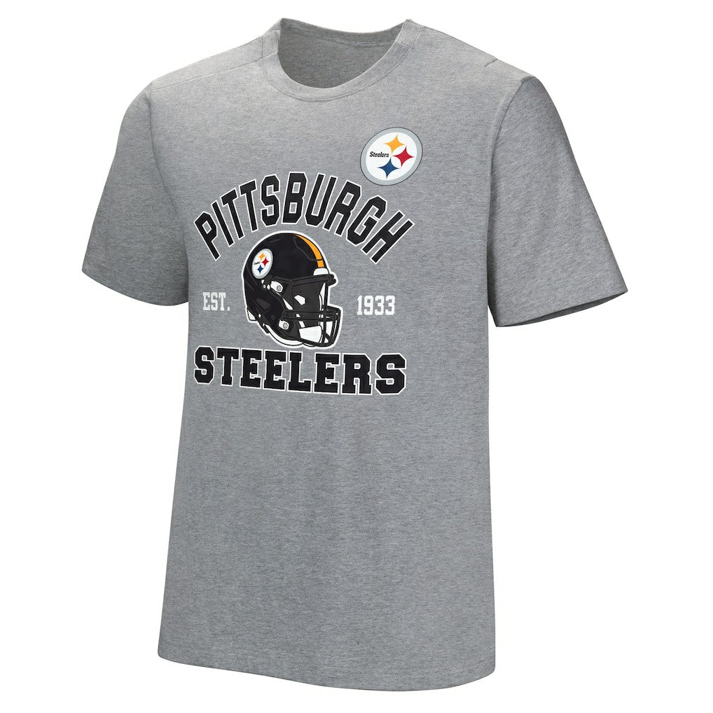Pittsburgh Steelers Tackle Adaptive T-Shirt Gray | NFL