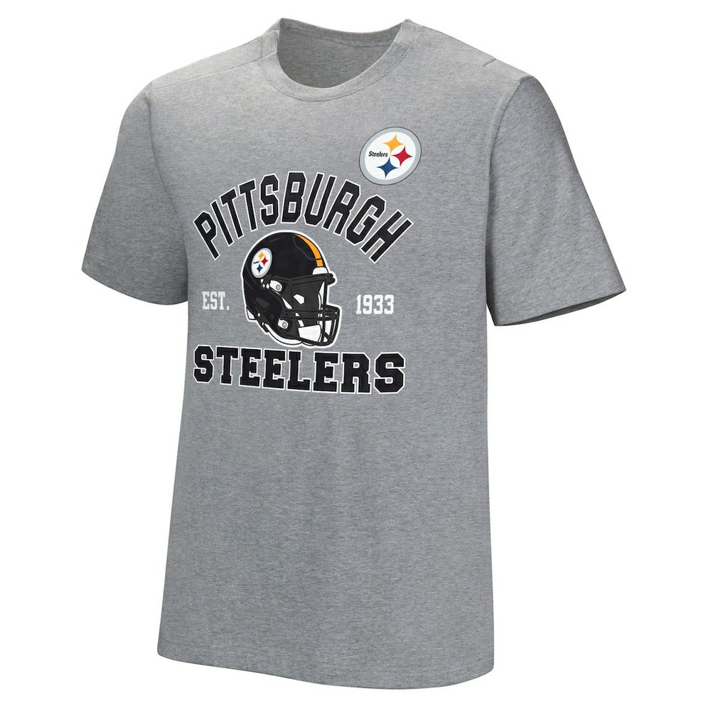 Pittsburgh Steelers Tackle Adaptive T-Shirt Gray | NFL