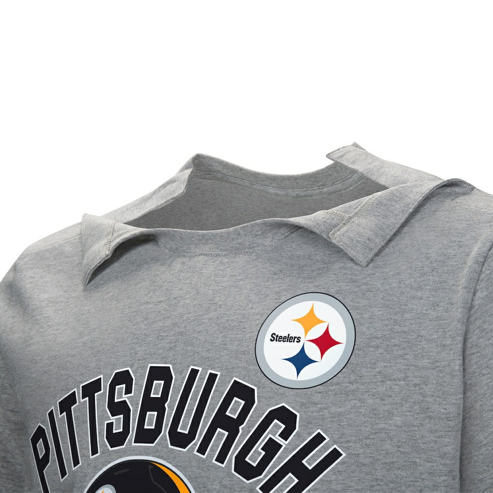 Pittsburgh Steelers Tackle Adaptive T-Shirt Gray | NFL