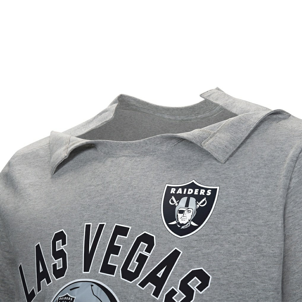 Las Vegas Raiders Tackle Adaptive T-Shirt Gray | NFL
