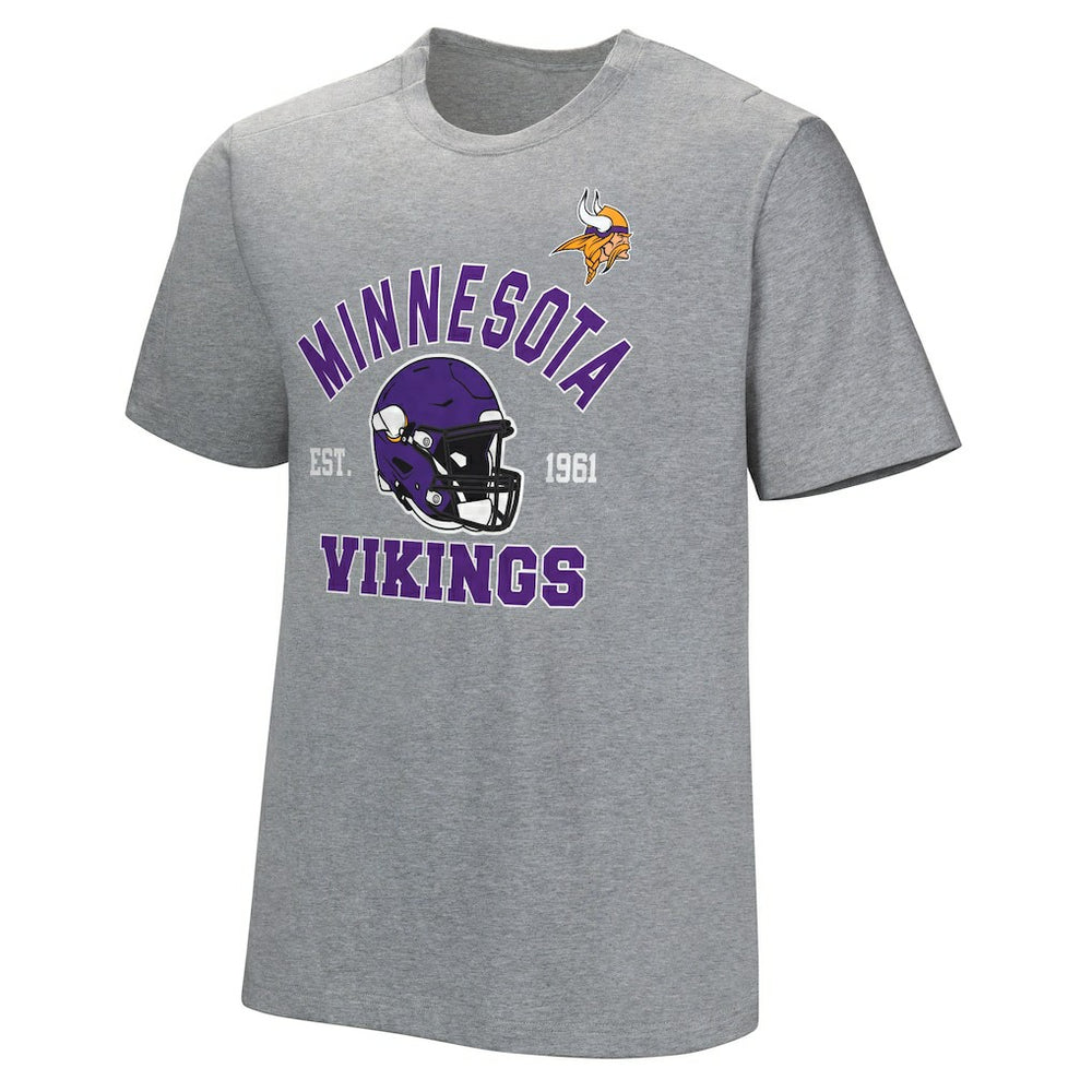 Minnesota Vikings Tackle Adaptive T-Shirt Gray | NFL