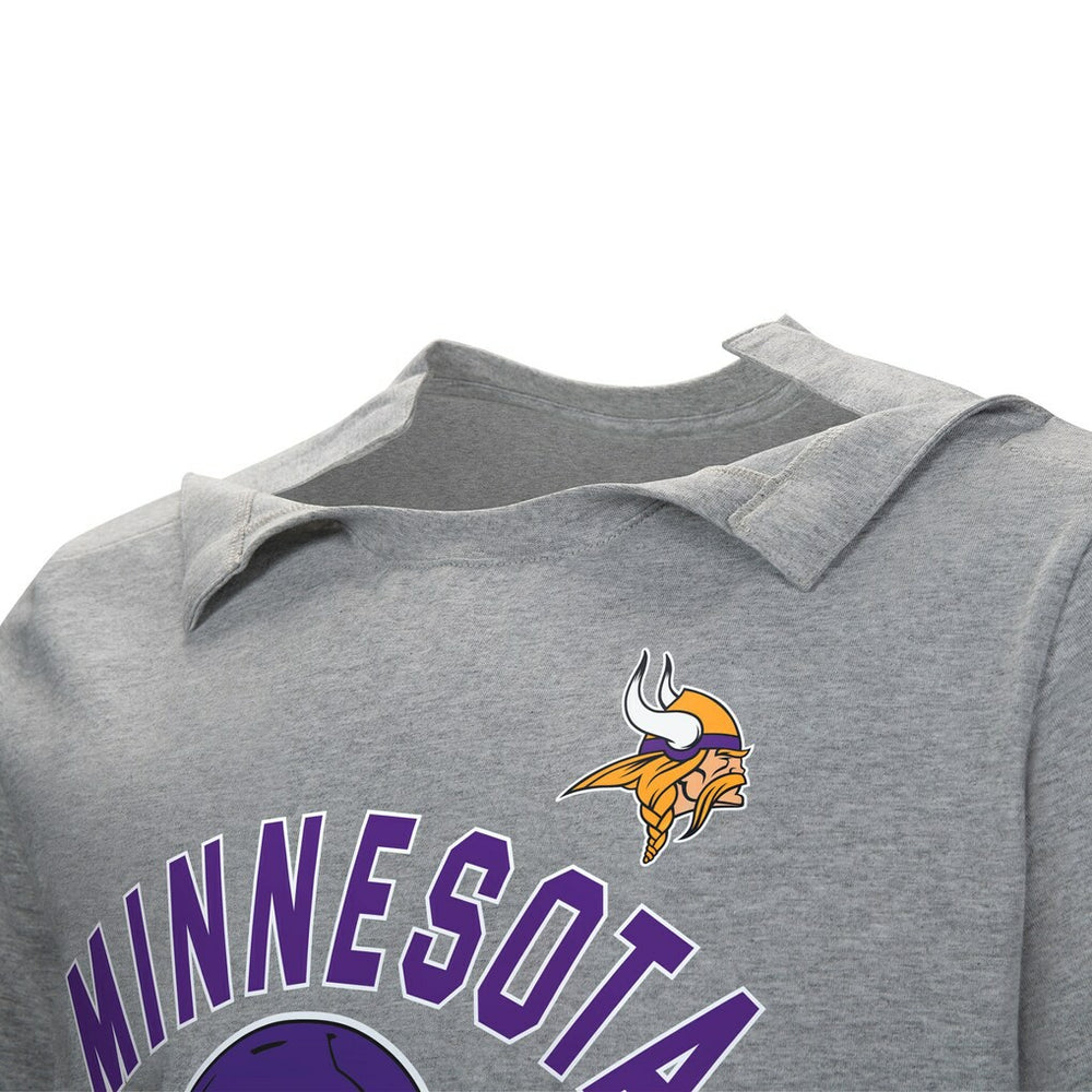 Minnesota Vikings Tackle Adaptive T-Shirt Gray | NFL