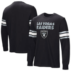 Las Vegas Raiders Hands Off Long Sleeve Adaptive T-Shirt Black | NFL
