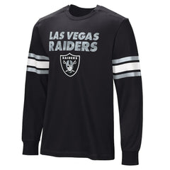 Las Vegas Raiders Hands Off Long Sleeve Adaptive T-Shirt Black | NFL