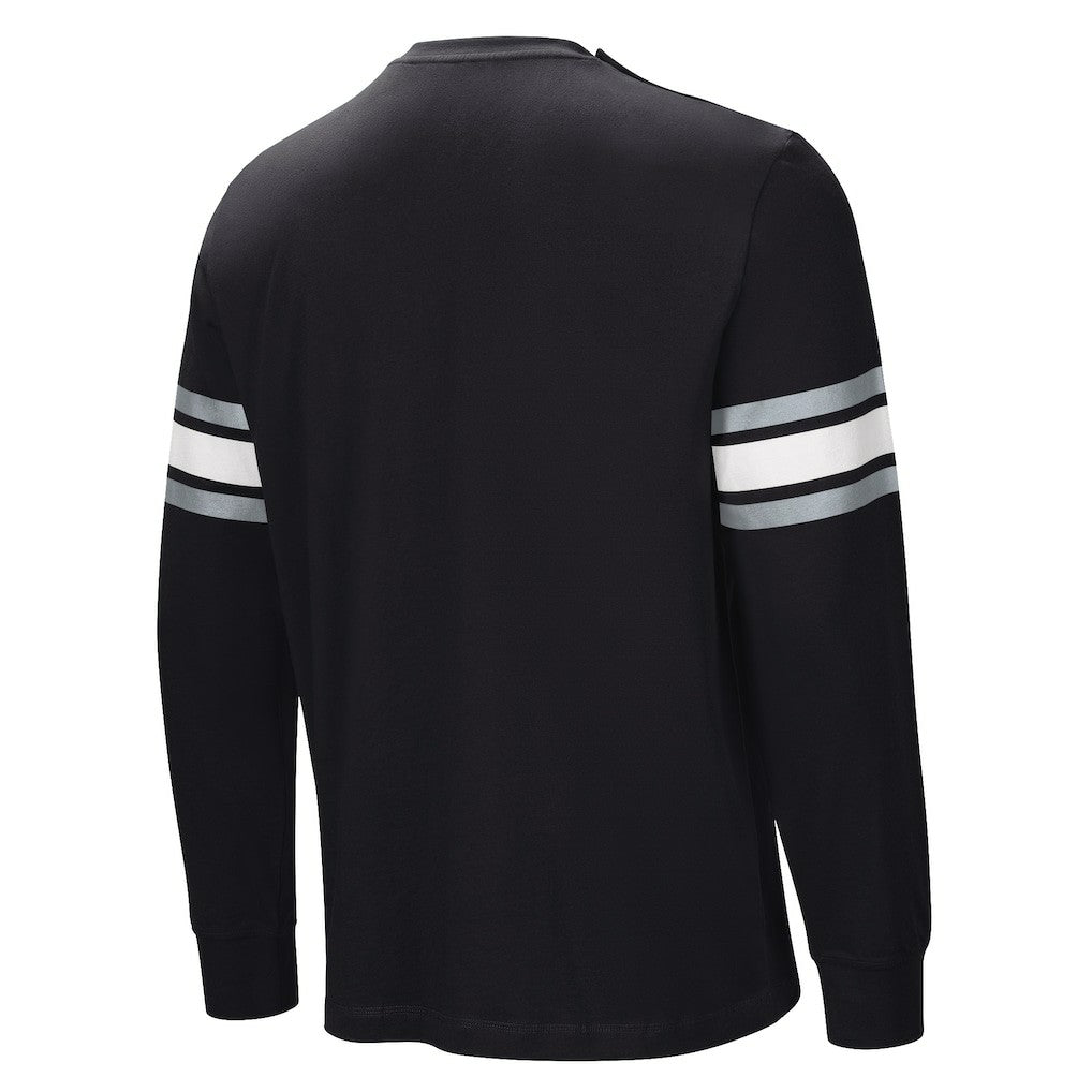 Las Vegas Raiders Hands Off Long Sleeve Adaptive T-Shirt Black | NFL