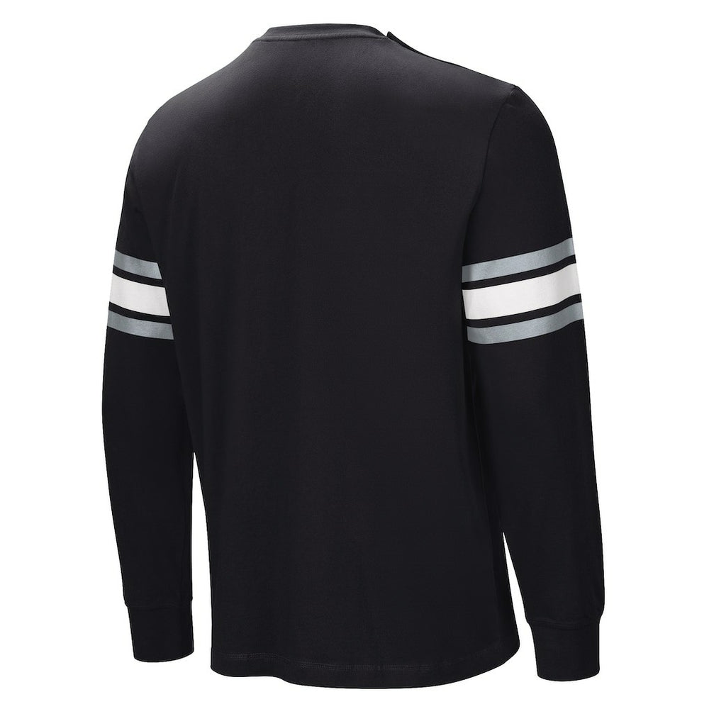 Las Vegas Raiders Hands Off Long Sleeve Adaptive T-Shirt Black | NFL