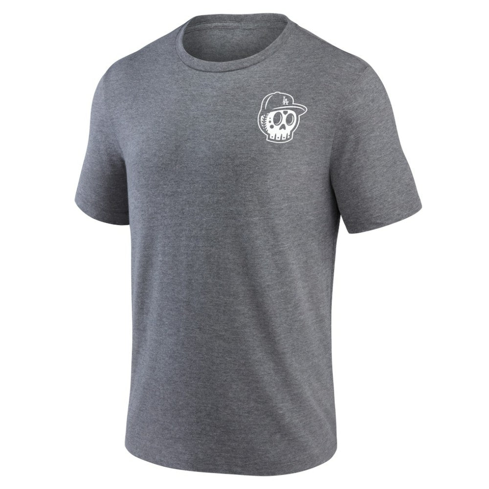 Los Angeles Dodgers Hometown Collection Sugar Skull Tri-Blend T-Shirt - MLB