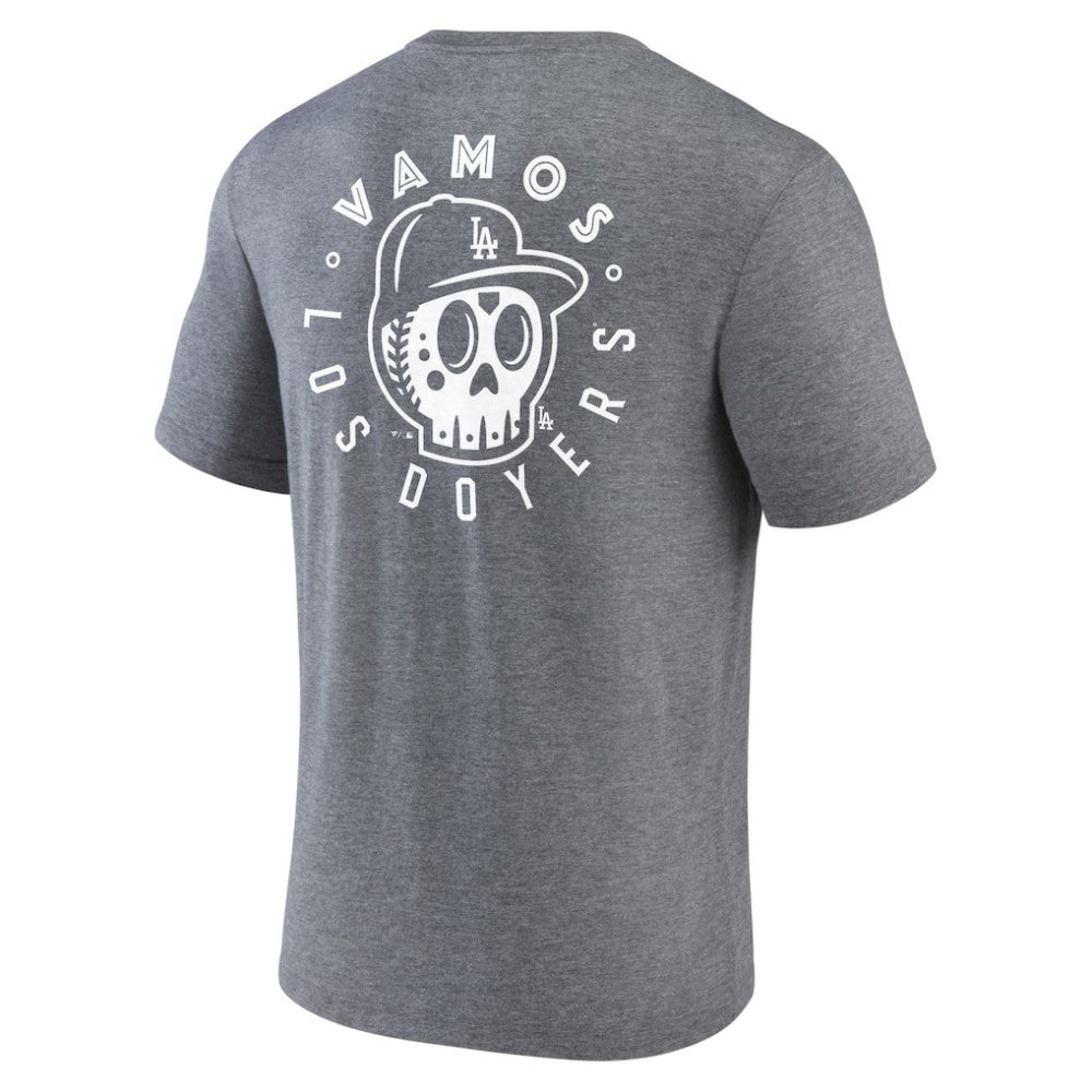 Los Angeles Dodgers Hometown Collection Sugar Skull Tri-Blend T-Shirt - MLB